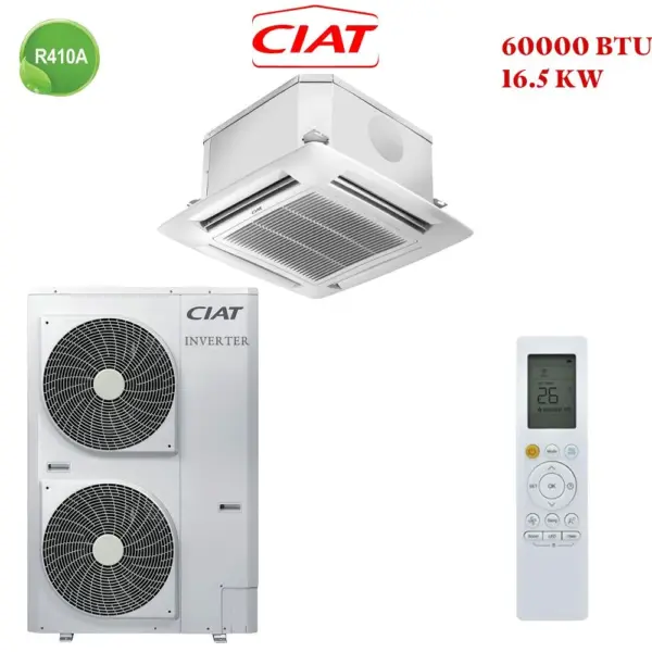 Climatiseur Cassette Ciat 60000 BTU Inverter