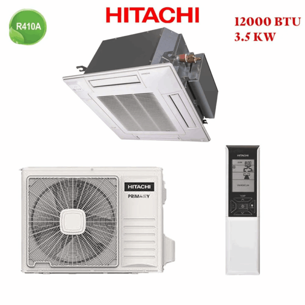 Climatiseur Cassette HITACHI 12000 Btu R410 3.5 Kw