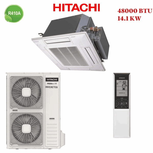 Climatiseur Cassette HITACHI 48000 Btu Inverter 14.1 Kw