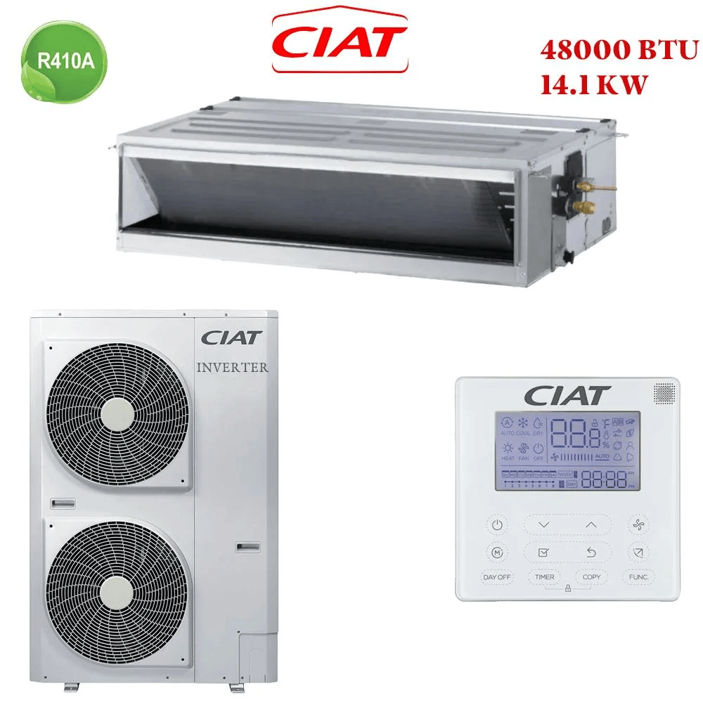 Climatiseur Gainable Ciat 48000 Btu Inverter 14.1 Kw