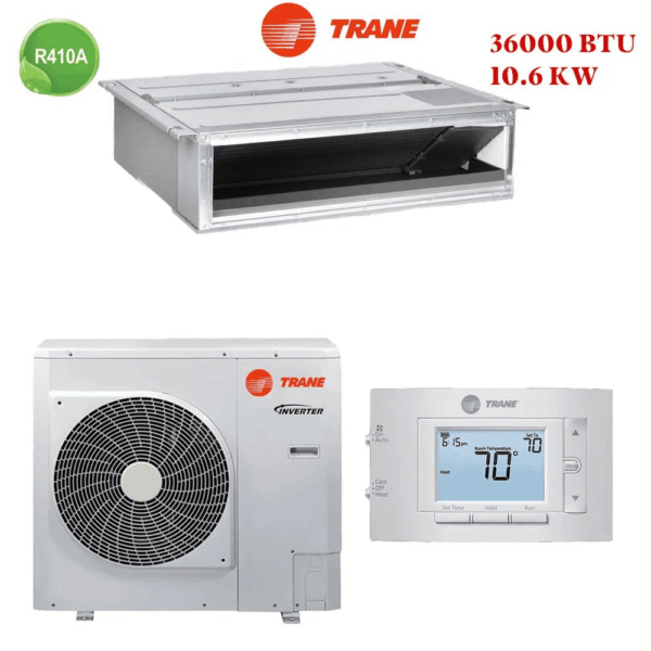 Climatiseur TRANE Gainable 36000 BTU Inverter 10,6 kW