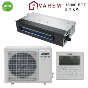 Climatiseur York Gainable 18000 BTU Inverter 5.3 kw