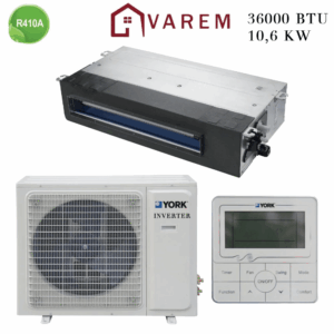 Climatiseur York Gainable 36000 BTU Inverter 14.5 kw