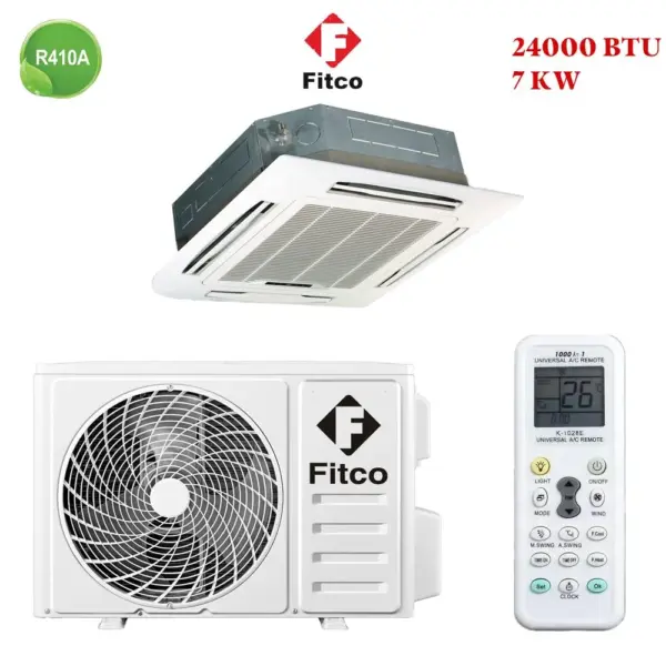 Climatiseur Cassette Fitco 24000 BTU R410