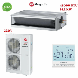 climatiseur gainable Mégalife 48000 btu inverter 220V