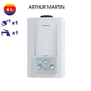 Chauffe-eau à Gaz Arthur Martin 6 L