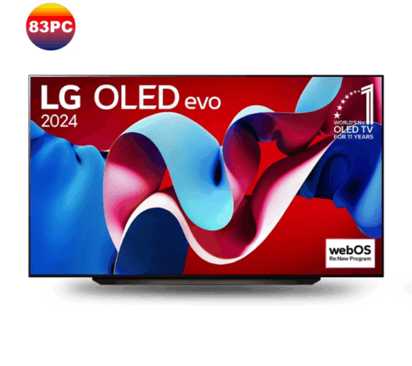 Smart TV LG OLED evo C4 4K 83 pouces – OLED83C46LA