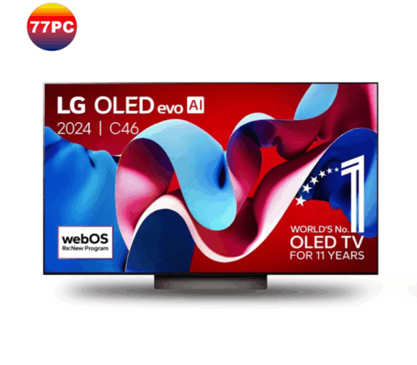 Smart TV LG OLED evo C4 4K 77 pouces – OLED77C46LA