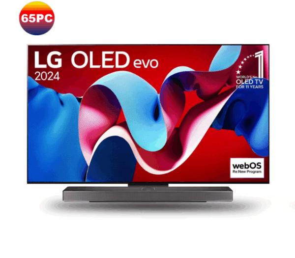 Smart TV LG OLED evo AI C4 4K 65 pouces – OLED65C46LA