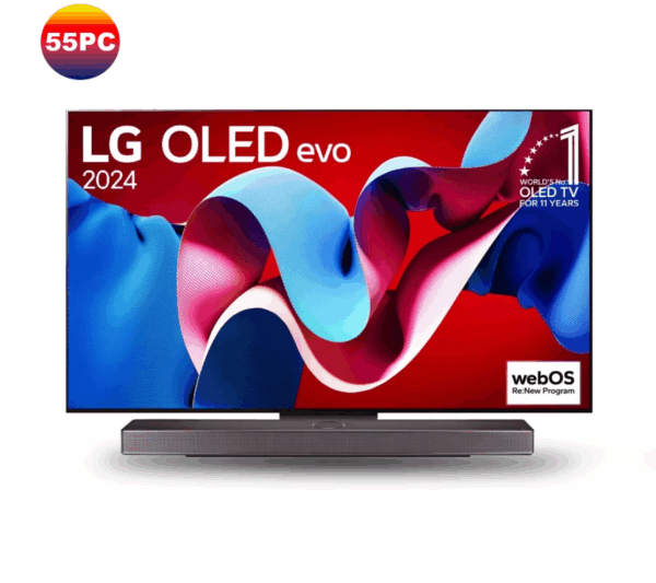 Smart TV LG OLED evo AI C4 4K 55 pouces – OLED55C46LA