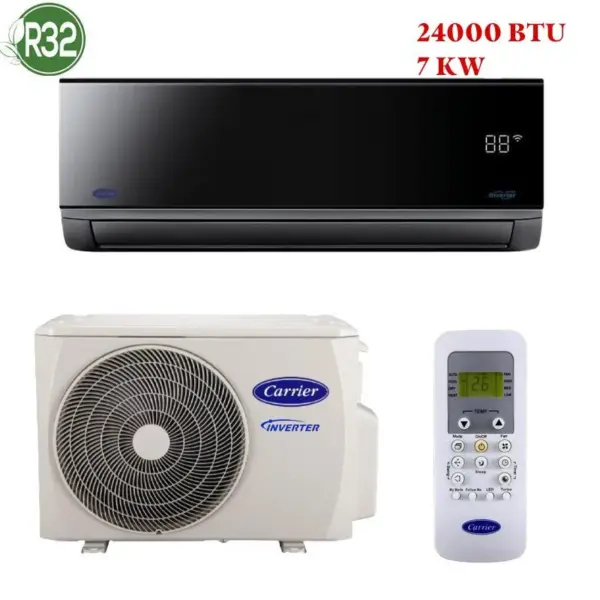 Climatiseur Carrier Inverter 24000 Btu Black Mirror