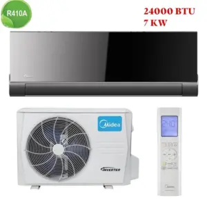 Climatiseur Midea 24000 Btu Inverter Black Mirror
