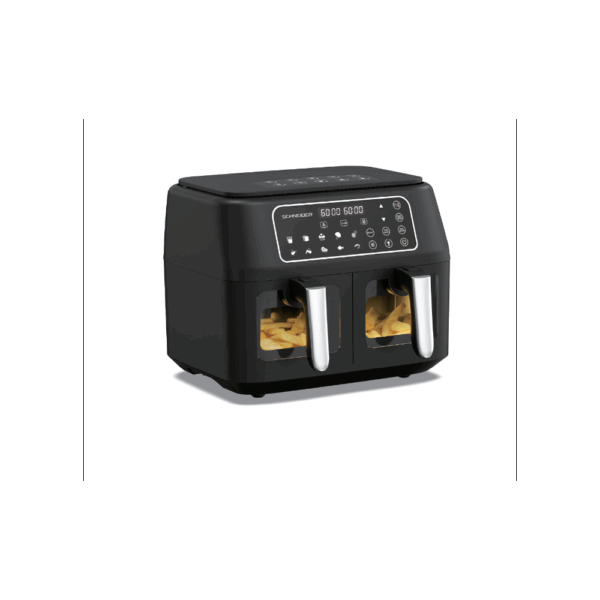 AIR FRYER SCHNEIDER DUAL 4L+4L NOIR