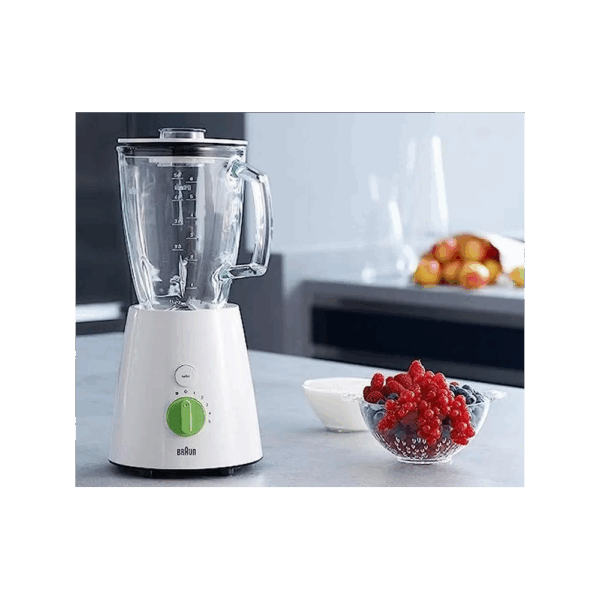 BLENDER BRAUN 2 VITESSES + PULSE - 1,75 L - 500 W BLANC/VERT – Image 3