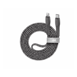 Câble Rivacase Type-C vers Lightning tressé en nylon 1,2 m gris