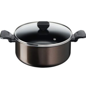FAITOUT TEFAL UNLIMITED 24CM+COUV VERRE ANTIADHÉSIF - INDUCTION