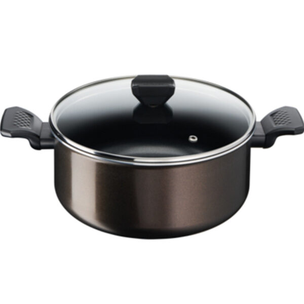 FAITOUT TEFAL UNLIMITED 24CM+COUV VERRE ANTIADHÉSIF - INDUCTION