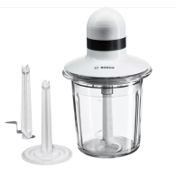 MINI HACHOIR BOSCH 550W BOL EN VERRE BLANC
