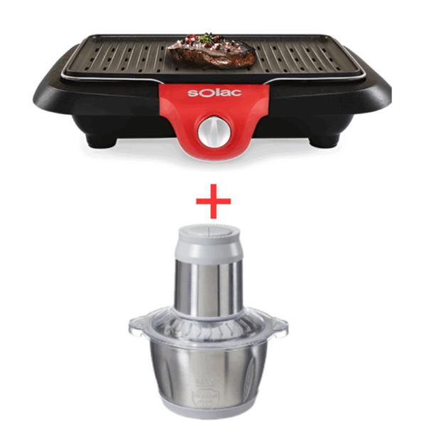 PACK( HACHOIR TAURUS KWIK 600W + BARBECUE ETNA SOLAC )