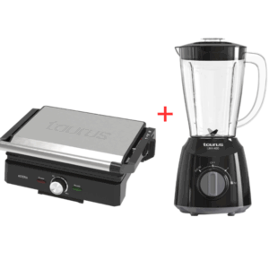 PACK( PANINI TAURUS ASTERIA GRILLE + BLENDER TAURUS LIMA 400WATT 1.5L)