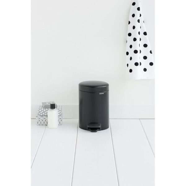 Poubelle 3L Brabantia Noir Mat | Compacte & Design – Image 3