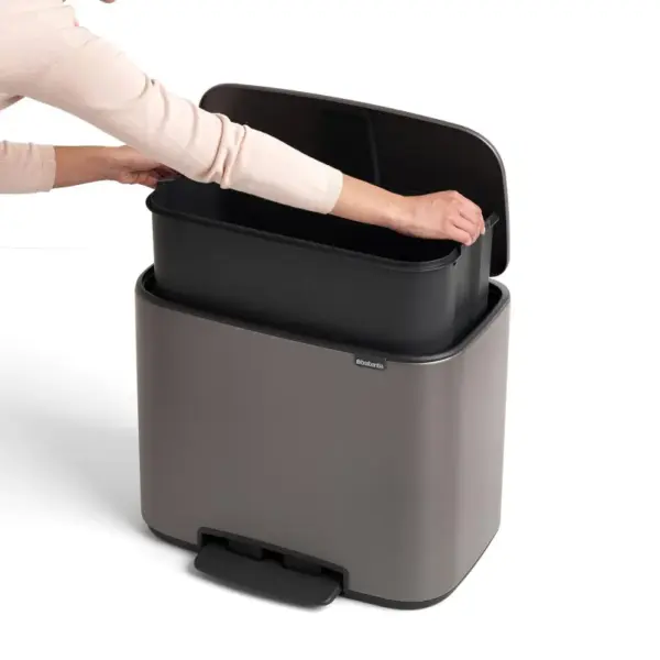 Poubelle à pédale Brabantia 36L Platinium – Grande capacité – Image 2