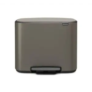 Poubelle à pédale Brabantia 36L Platinium – Grande capacité