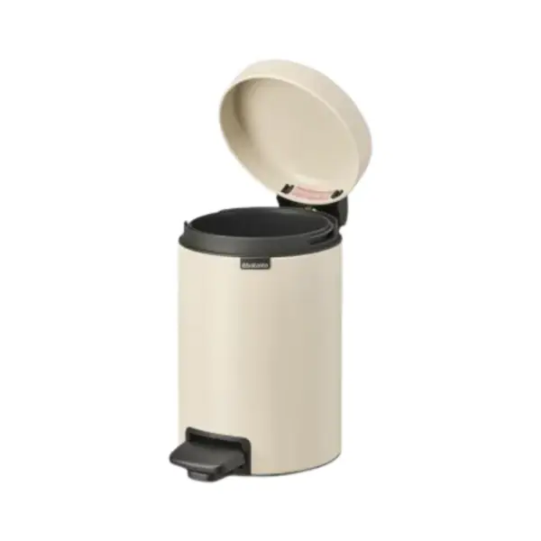 Poubelle à Pédale Brabantia NewIcon 3L Soft Beige – Image 3