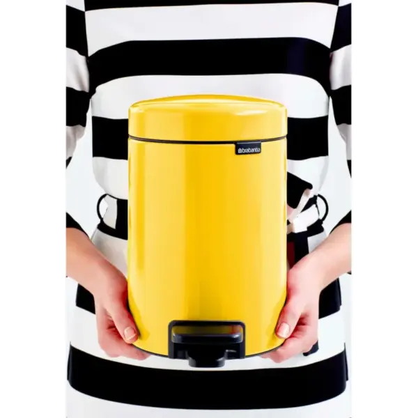 Poubelle à Pedale NewIcon 3L DAISY YELLOW BRABANTIA – Image 3