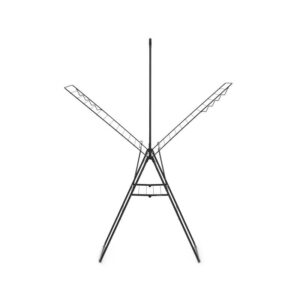 Séchoir HangOn 25m Brabantia Noir | Avec Portant à Cintres