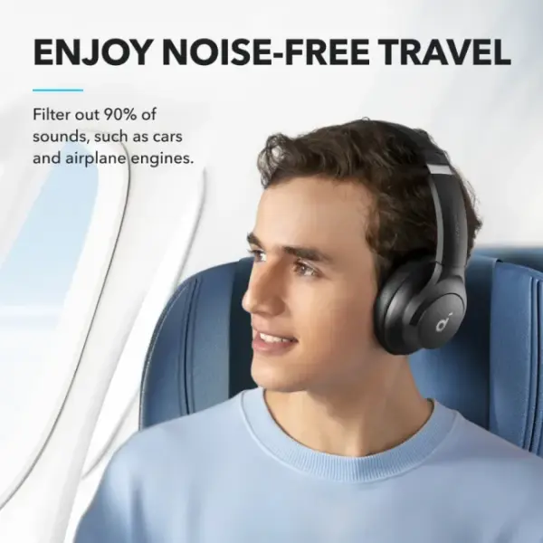 CASQUE BLUETOOTH SOUNDCORE Q20i BLACK – Image 3