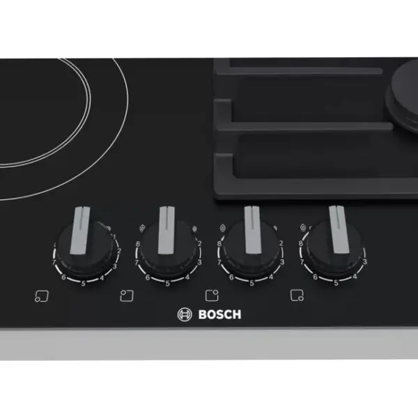 TABLE DE CUISSON VERRE NOIR MIXTE BOSCH – Image 2